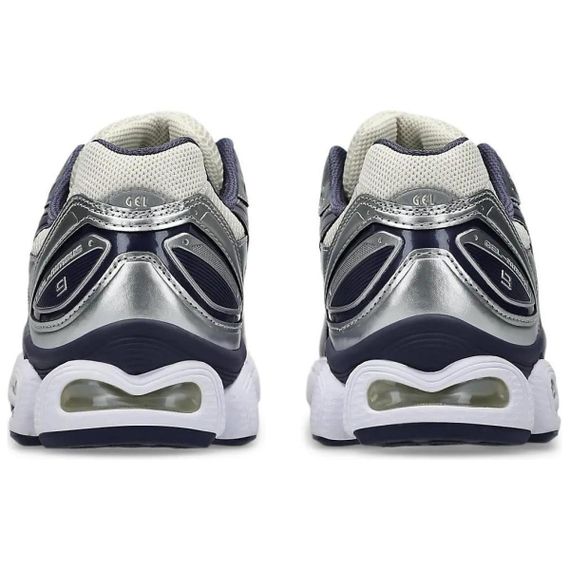 Asics Гель Nimbus 9 Беговые кроссовки Низкие Серебристо-белый Синий Унисекс
