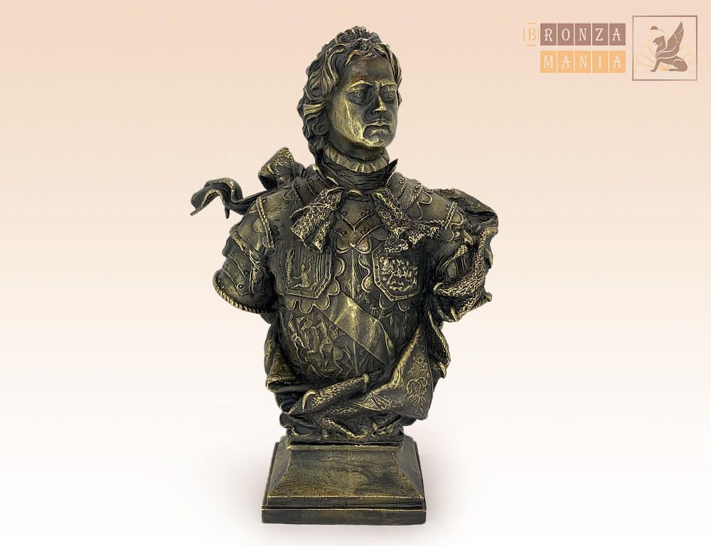 статуэтка бюст Петр 1 работы Б.К. Растрелли