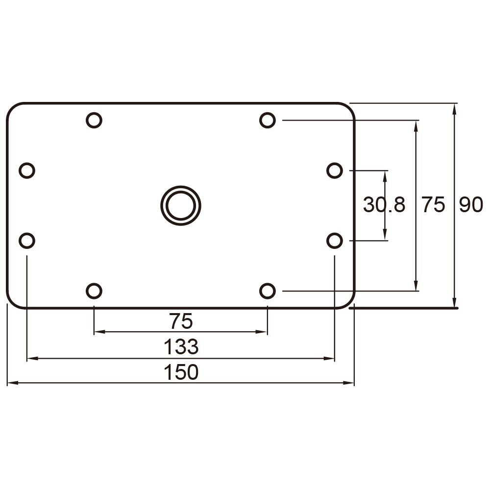 Кронштейн KUPO KS-048 1-1/8"(28MM) JUNIOR RECEIVER WALL PLATE