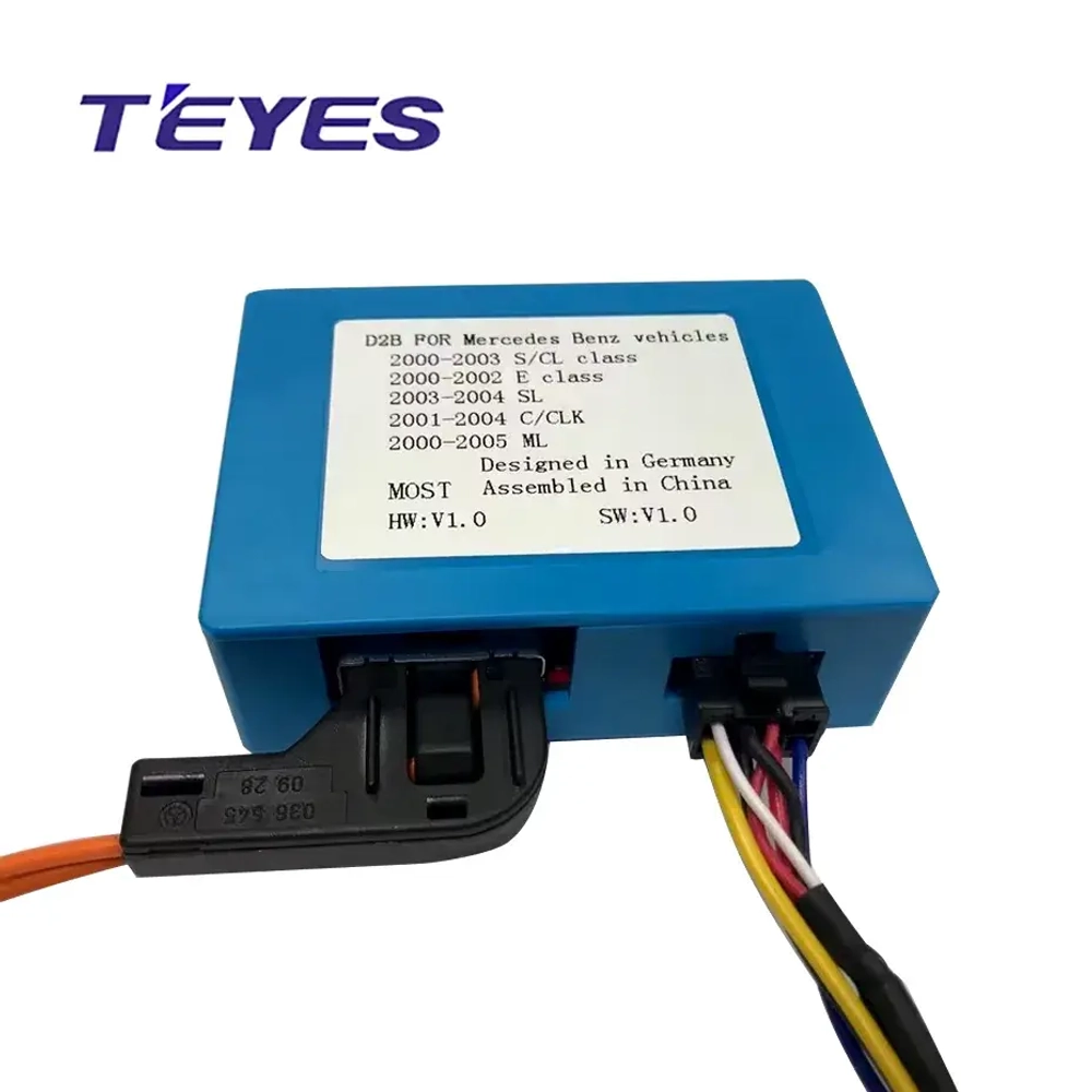 Адаптер штатного аудио-усилителя Bose для Mercedes-Benz 1998-2002: S W220, ML W163, CLK (с оптическим подключением) - Teyes MOST-D2B