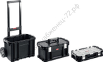 KETER SMART ROLLING, 564 х 373 х 700 мм, (22″), набор пластиковый ящик-тележка + ящик для инструментов + ящик органайзер (38390-22)