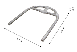 Кресло подвесное Флорес арт.D2710 (стойка+основание черн, корз.коричневая, подуш.estera-хамелеон. 3уп. (В))