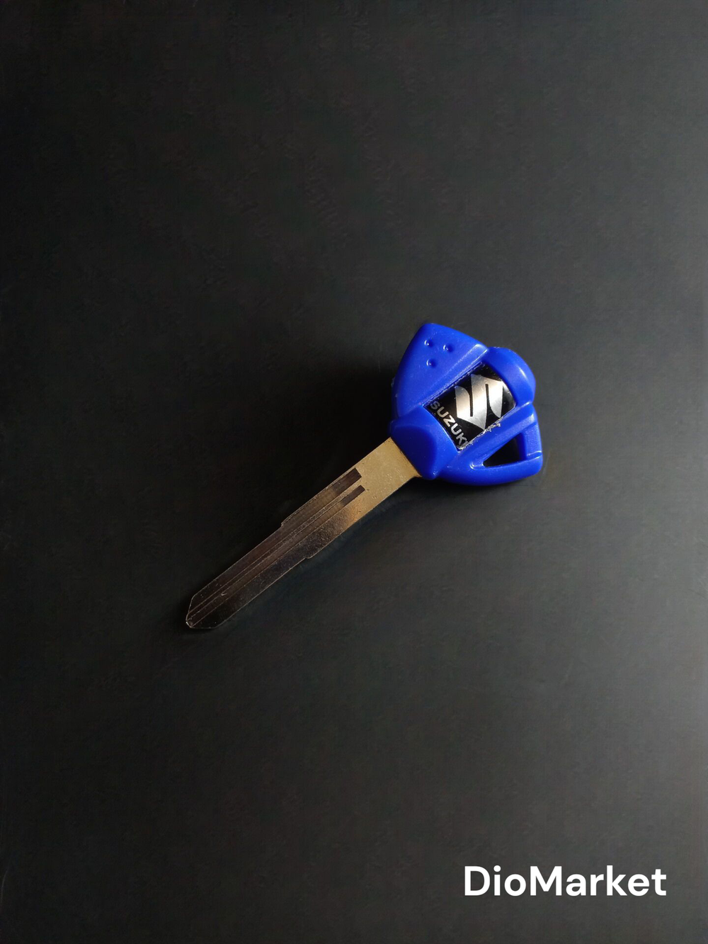 Ключ замка зажигания (заготовка) Suzuki (синий)