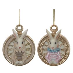 GAEM Фигурка декоративная подвесная "Заяц", L5,5 W2 H7 см, 2в.