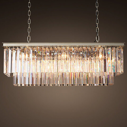 Люстра Rh 1920S Odeon Clear Glass Fringe Nickel By Imperiumloft
