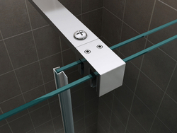 Душевая дверь Abber Komfort 120 AG90120 профиль Хром стекло прозрачное