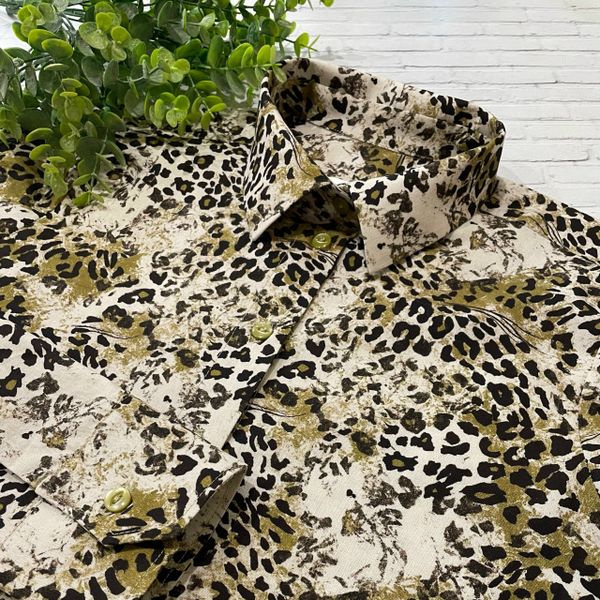 ЛЕОПАРД - САВАННА, 100% хлопок 3