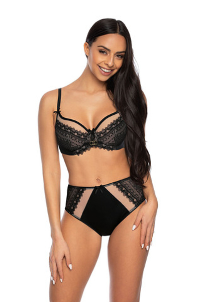 Бюстгальтер M-3539-2 Marion Bezowo-Czarny MAT