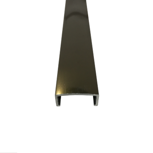 Фриз овальный 20*9мм "DO-3" 2,7м Бронза глянец П-обр. д/плитки анод. алюм.