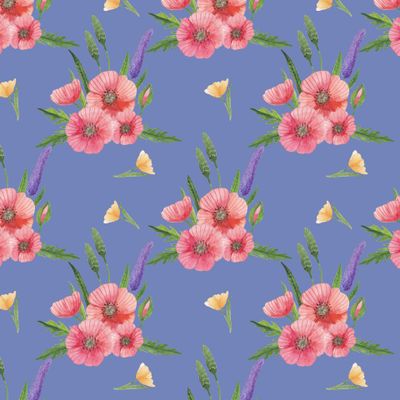 красные маки