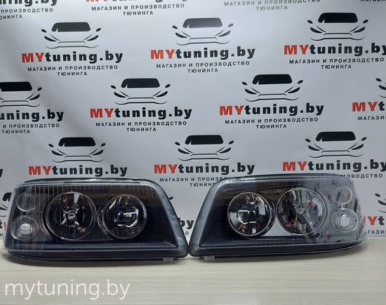 Передние фары VW T5 black