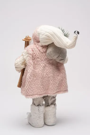 Дед Мороз Дворцовый в розовой шубке 45 см., ЕлкиТорг (ZS-S-21835-18)