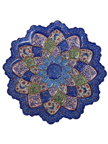 Тарелка минакари ручной работы из Исфахана (25 см) 181220263 Иран