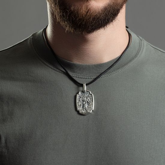 Подвес мужской: Спаситель и Архангел Михаил