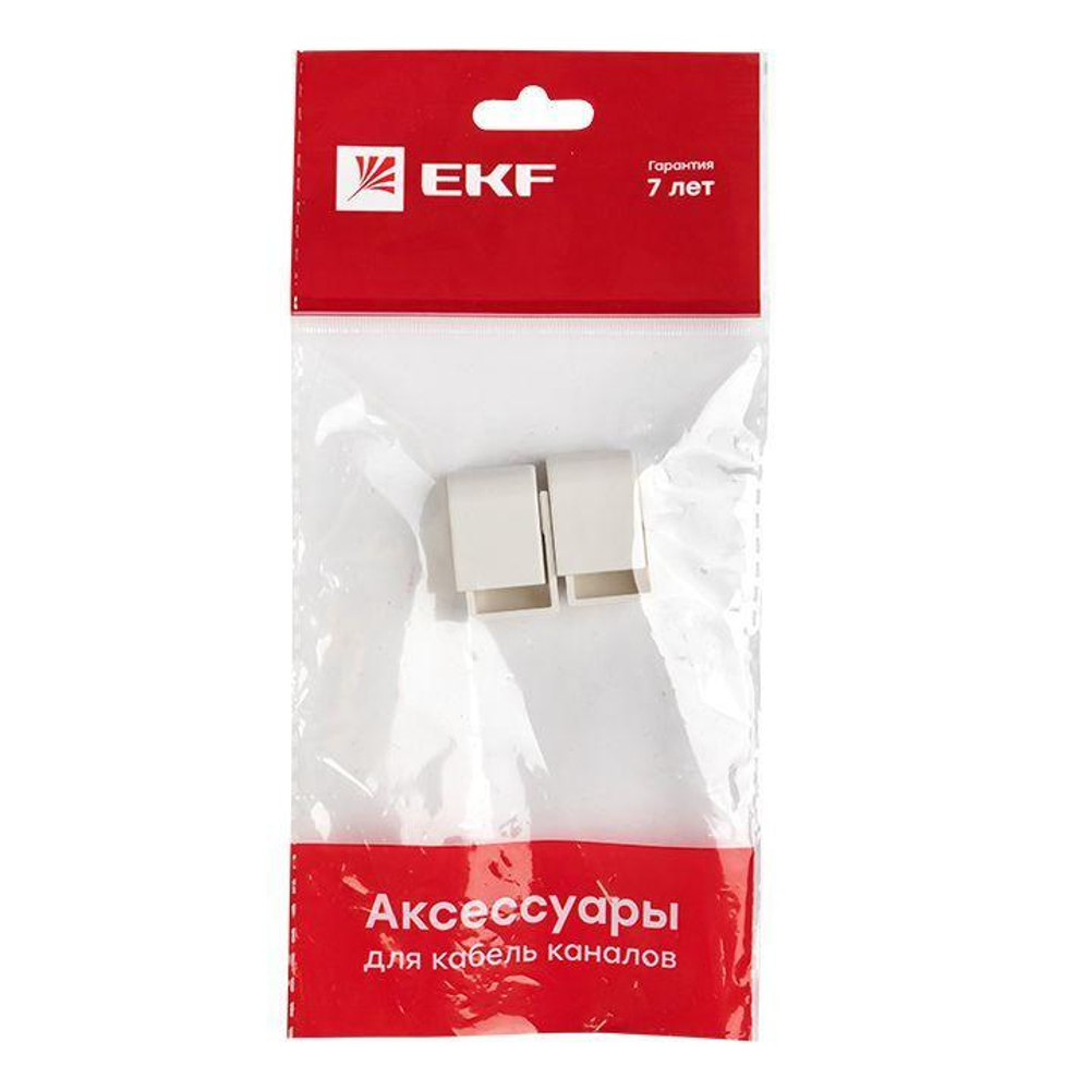 Заглушка 15х10 бел. Plast PROxima (уп.4шт) EKF ecw-15-10x4
