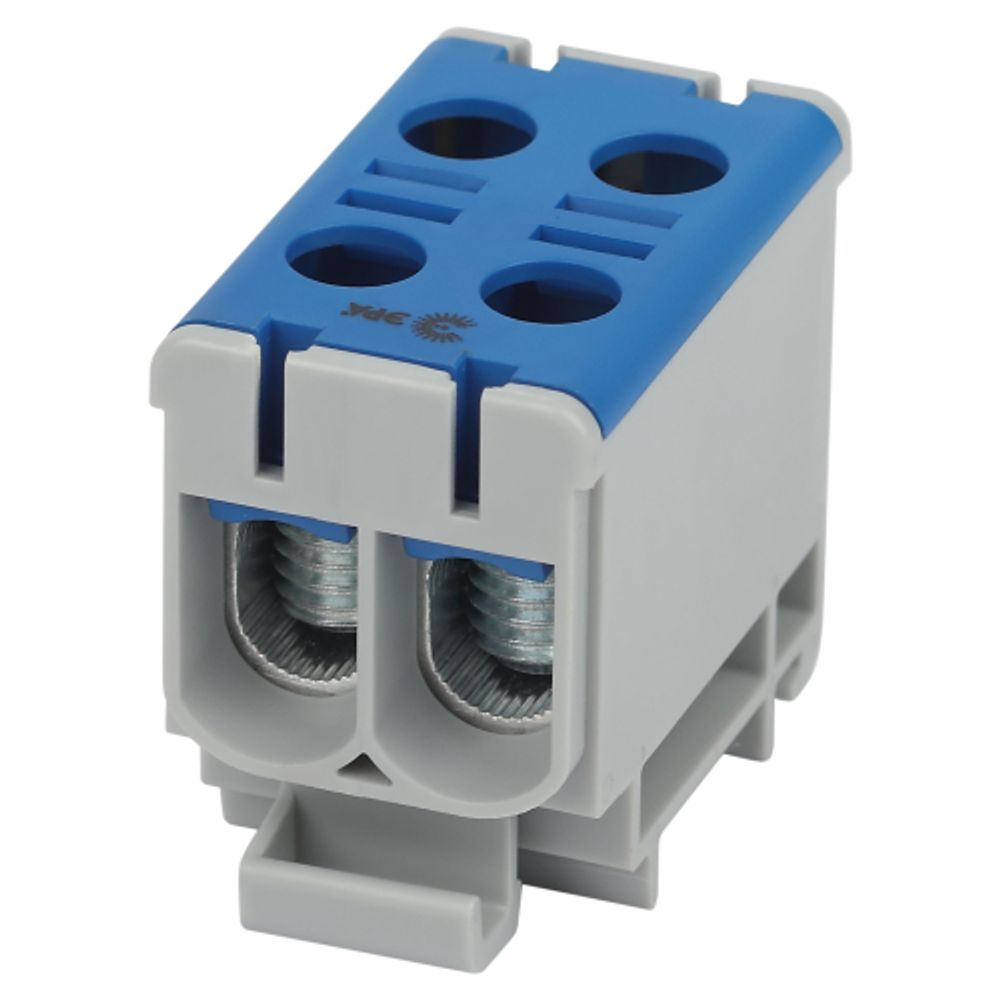 Клемма силовая вводная КСВ ЭРА NO-224-138 двойная KE66.2 6-50 мм2 синяя N