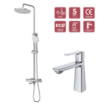 Комплект смесителей для ванной комнаты CEZARES LUX-CVD/LS-01