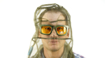 Накомарник очки Очкимарник Polarized поляризационные линзы желтые 89%