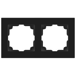 Рамка для розеток и выключателей Intro Accent 6-502-05 на 2 поста, СУ, антрацит | Intro