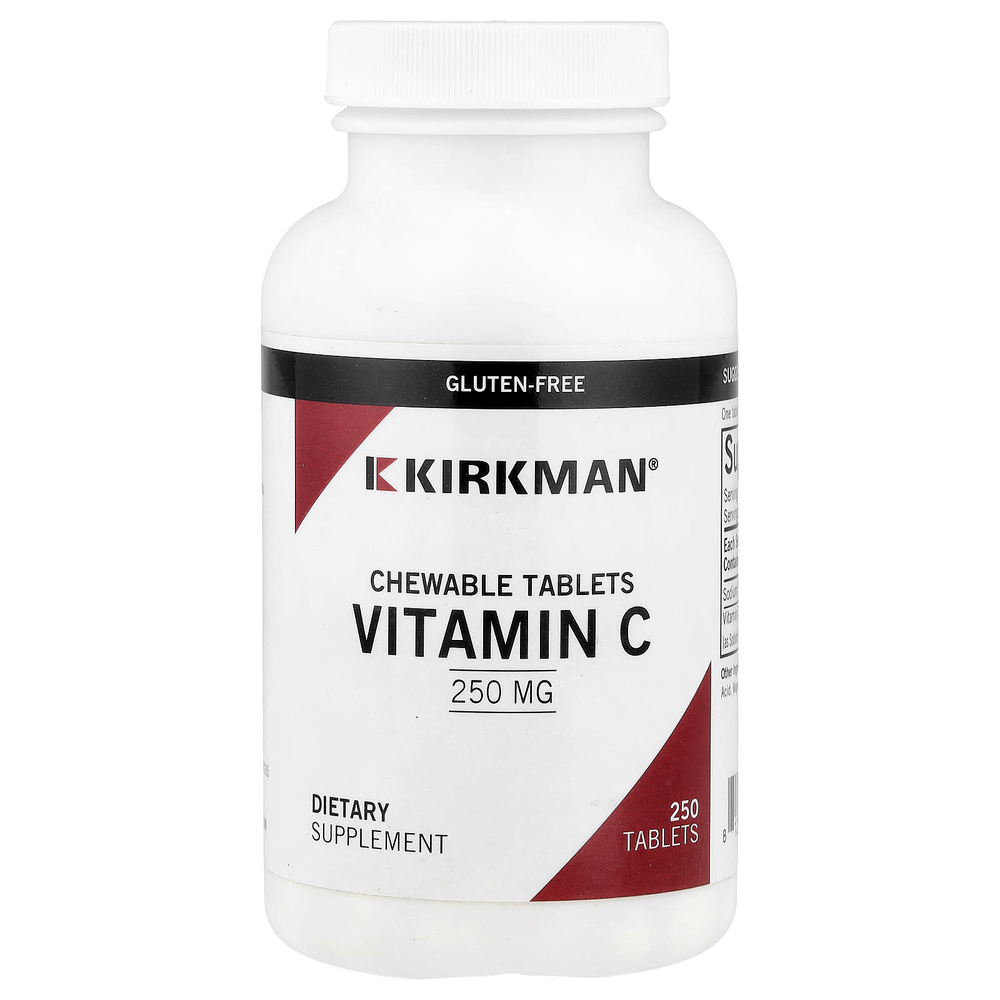 Kirkman Labs, Витамин C в жевательной форме, 250 мг, 250 таблеток