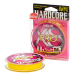 Шнур Duel PE Hardcore X8 Pro 150m Yellow H3881-Y №1.2 (0.19mm) 12.0kg 251549