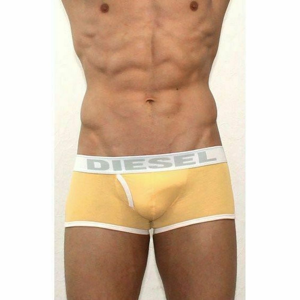 Мужские трусы хипсы желтые Diesel Yellow Boxer