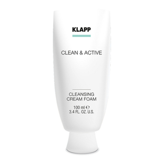 KLAPP  Очищающая крем-пенка CLEAN&ACTIVE Cleansing Cream Foam, 100 мл