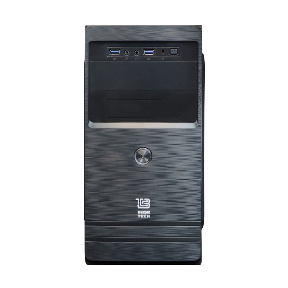 Корпус BaseTech M3407, Без БП, mATX, чёрный, 2xUSB3 (BT-M3407-B)