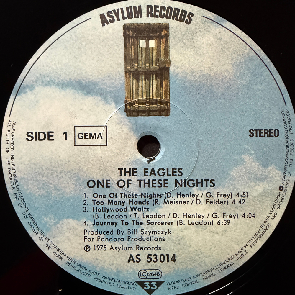 Eagles ‎– One Of These Nights (Германия) Т