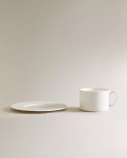 ZARA HOME ФАРФОРОВАЯ КРУЖКА, БЕЛЫЙ