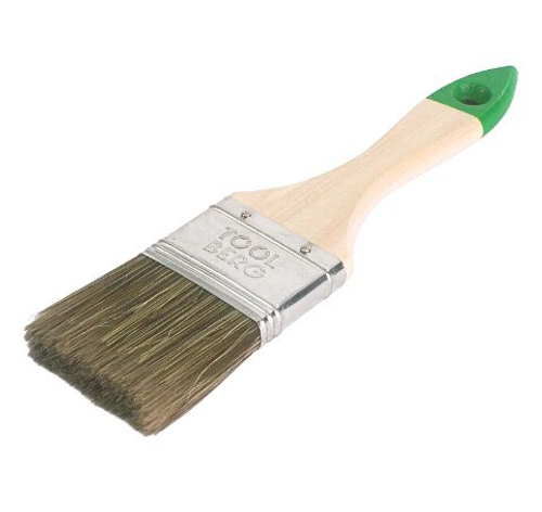 Кисть плоская  Текстура  -  Стандарт   50мм / смешанная щет, дер..руч. TOOLBERG  (Лакра) 0111313