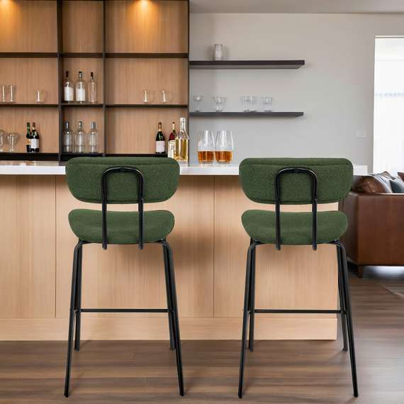 Полубарный стул Pedigree 65 см зеленое букле