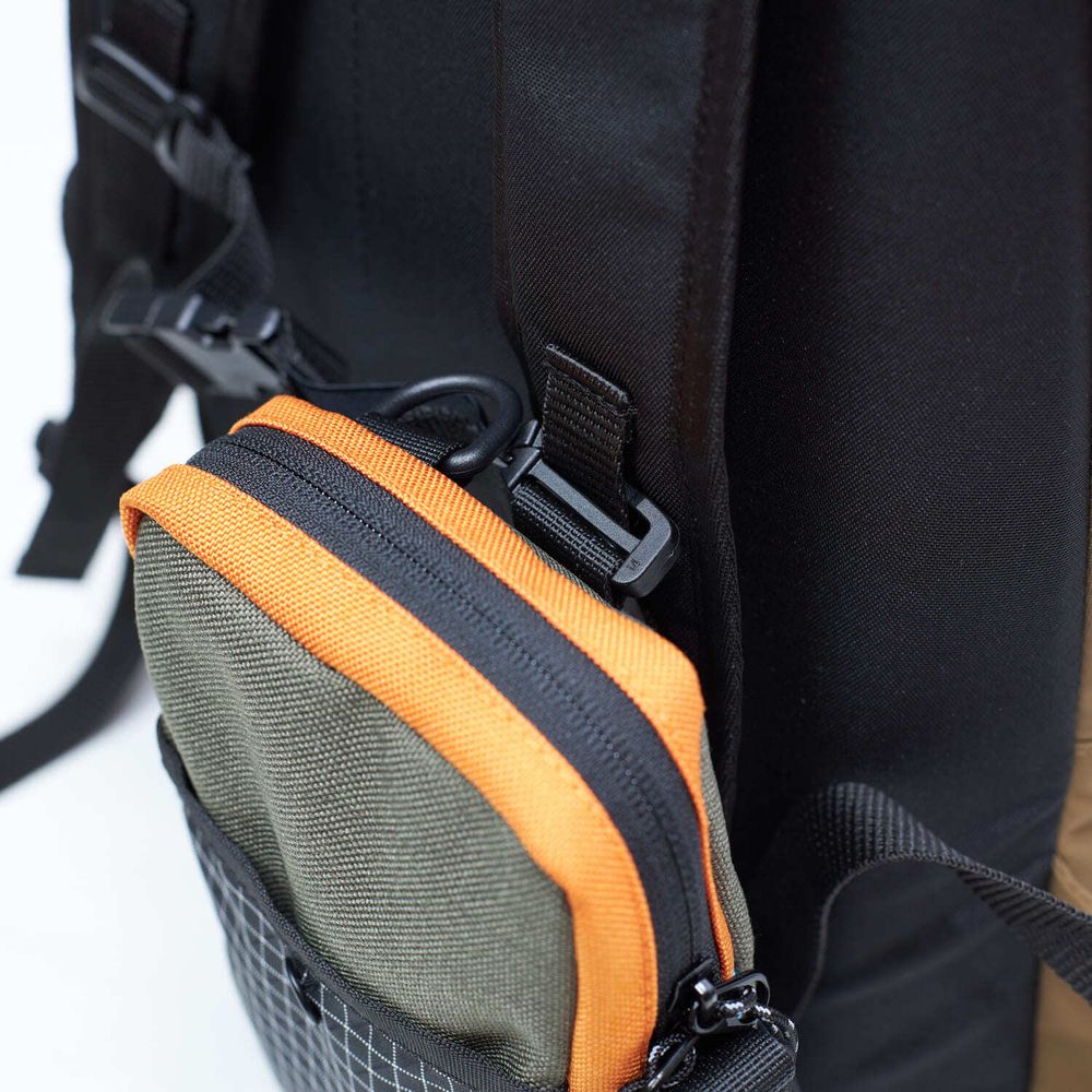 Сумка Gosha Orekhov GO Minipouch темно-синяя / хаки / оранжевая