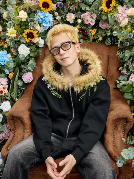 Худи HARSHandCRUEL "Flowers" Fur Hoodie