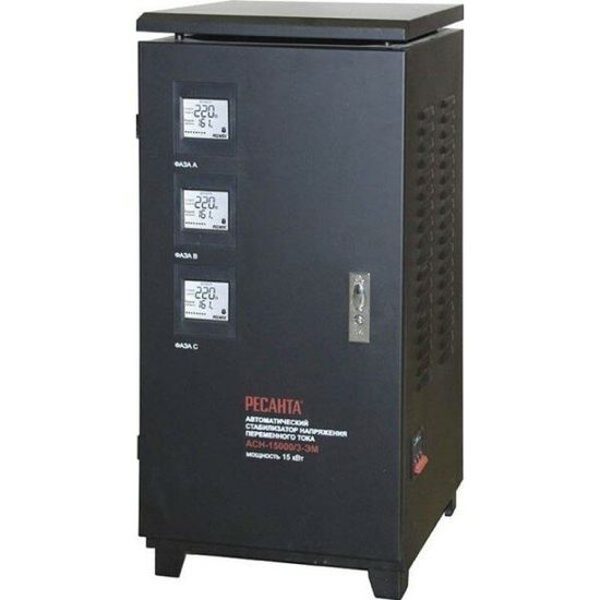 Стабилизатор напряжения РЕСАНТА АСН- 15 000/3-ЭМ