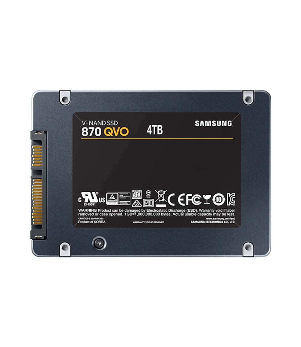 SSD 2.5" 4Tb (4000GB) Samsung SATA III 870 QVO (R560/W530MB/s) (MZ-77Q4T0BW) 1year