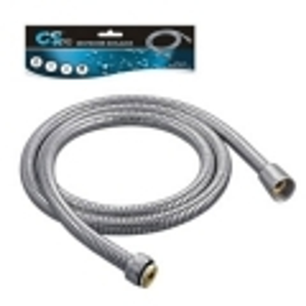 GLA- 4 Шланг металл 1;75м. имп/кон.двойной замок хром Armo Flex GS