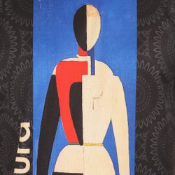 Мужская футболка темно-серая с синим принтом Sesmik by Vlad Sedov VS002/VS0059