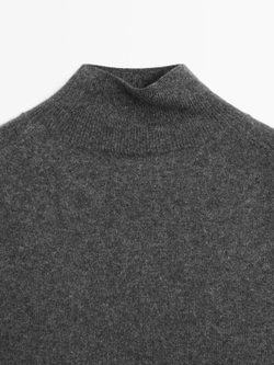 Massimo Dutti Трикотажный жилет из 100% кашемира, серый