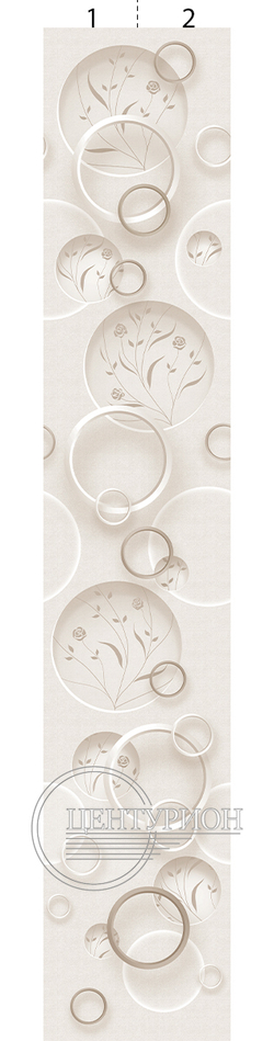 Панель ПВХ термопечать Орбиты сепия 406 2700х250 мм