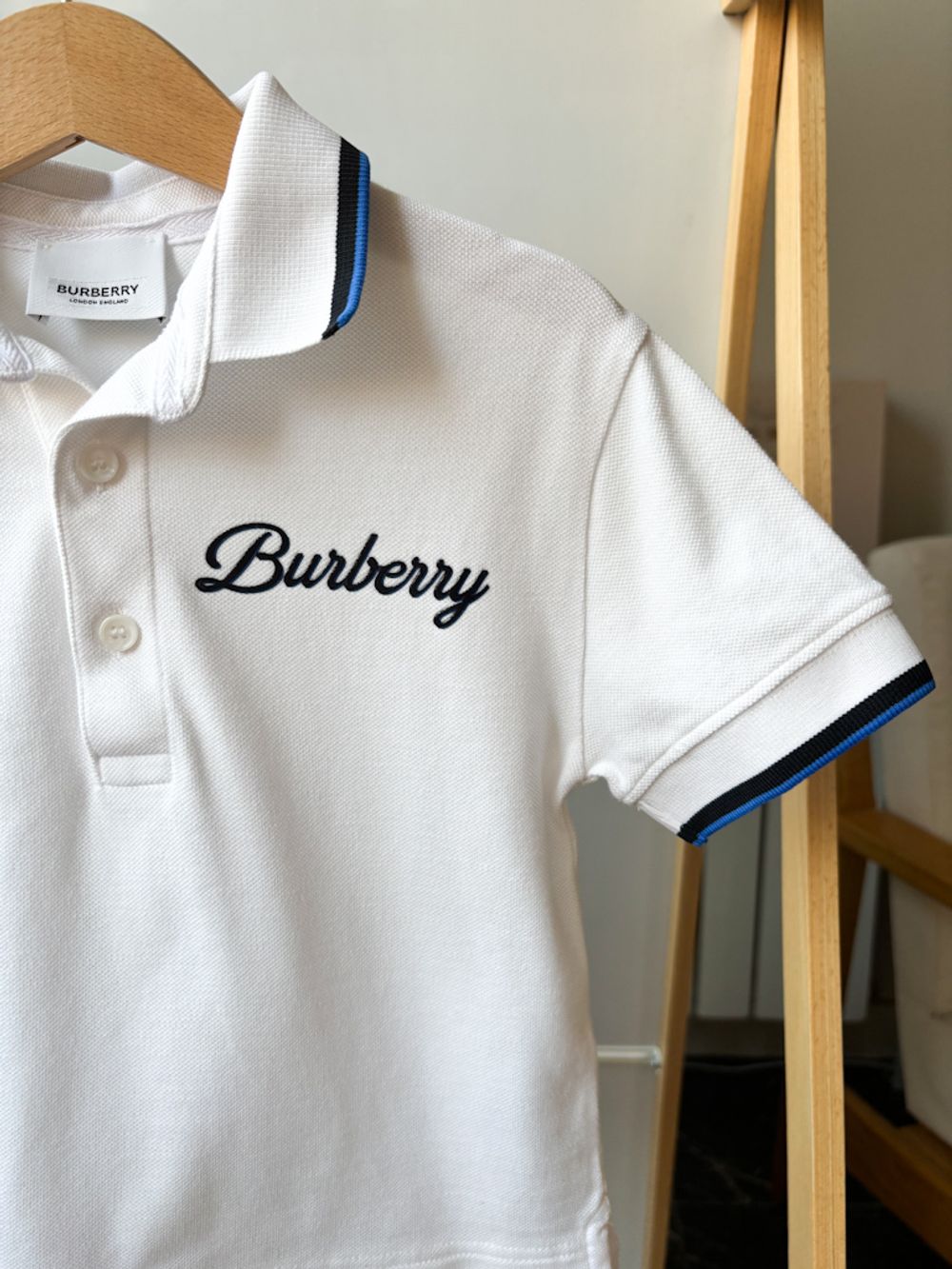 Новое хлопковое поло Burberry, 104