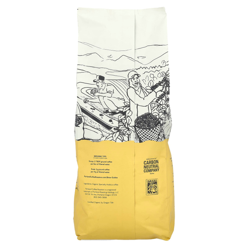 Portland Coffee Roasters, Органический кофе, цельные зерна, легкая обжарка, песня Танагера, 907 г (2 фунта)
