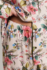 Пижамные брюки с кантом из шелка