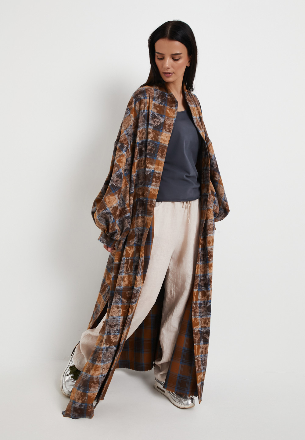 Рубашка Кардиган песочный