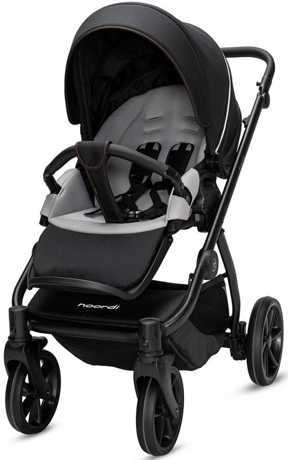 Детская коляска Noordi Fjordi V2 4 в 1 с автокреслом Terra Black и базой 1462815 Voyager Black