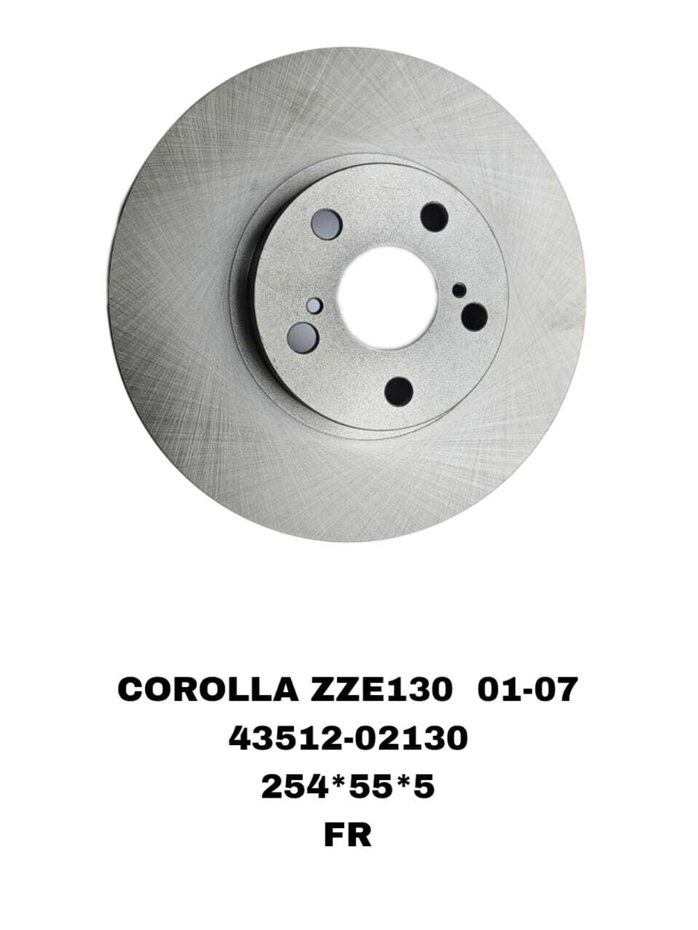 ТОРМОЗНЫЕ ДИСКИ COROLLA ZZE130 01- FR