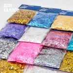 Конфетти дробленые Золото, Металлик, 20 г.