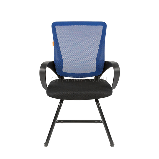 Кресло посетителя Chairman 969 V сетка/ткань синий/черный