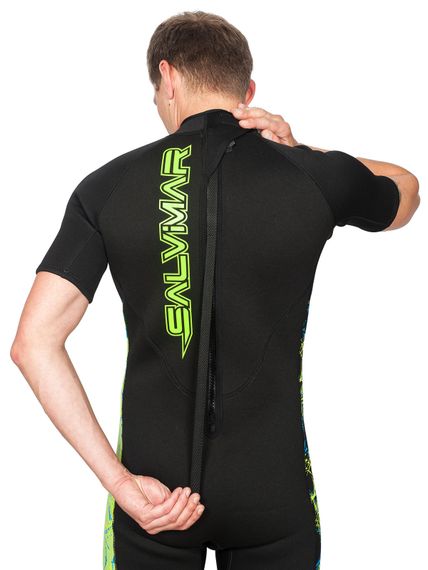 Короткий мужской гидрокостюм для серфинга Salvimar Garda Splashy Short men 3 мм