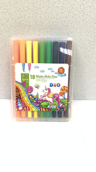 Фломастеры 24 цв. Water Color Pen DUO